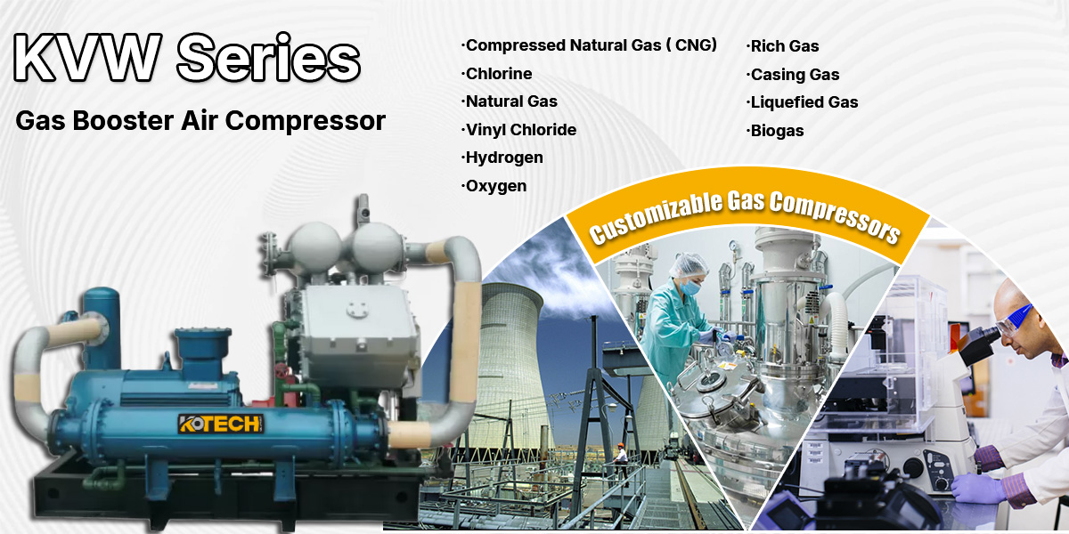 KVW Series gas booster air compressor appliactions