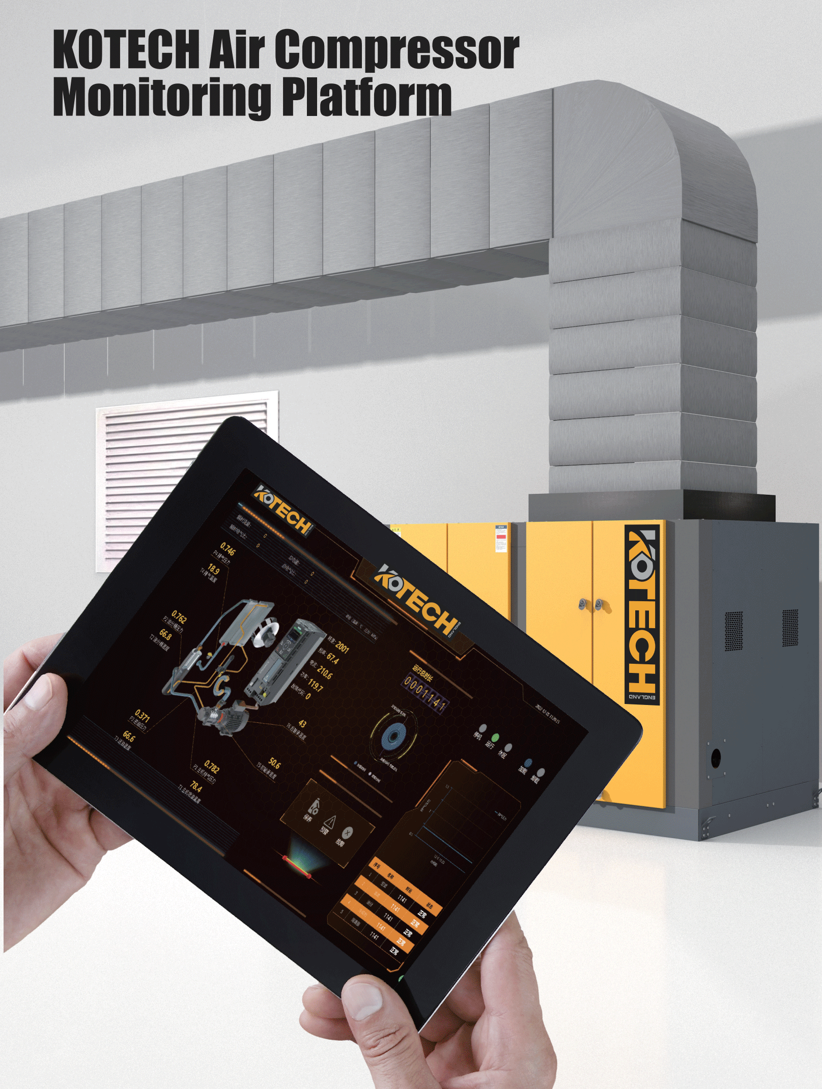KOTECH-KOE-series-Air-Compressor-Monitoring-Platform