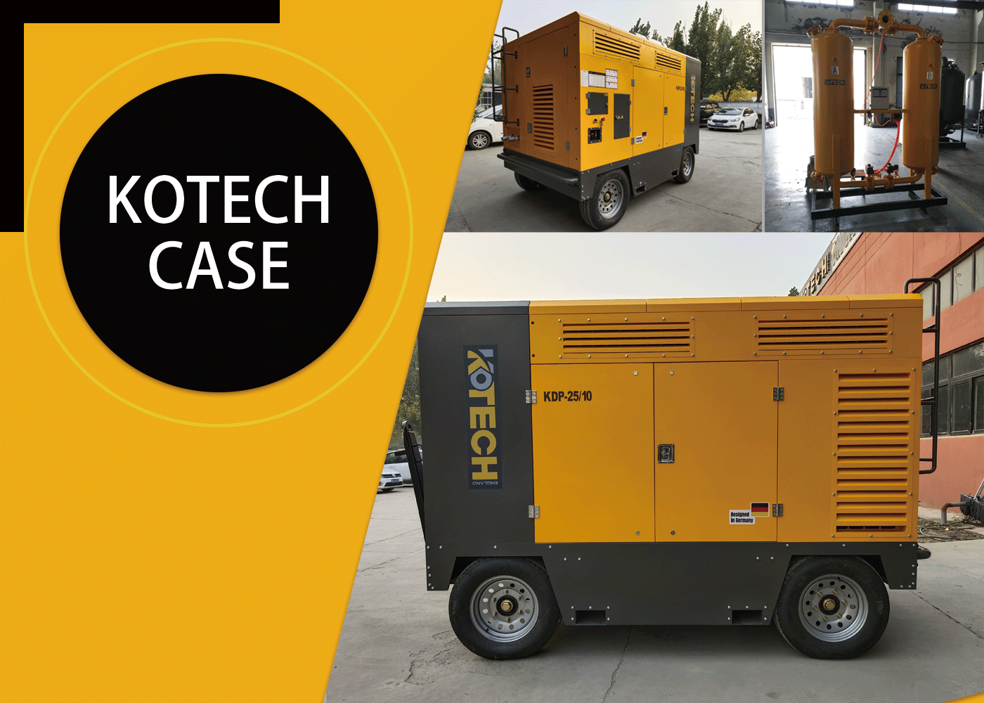 Kotech’s 10bar Mobile Air Compressor Success for Pipeline Cleaning