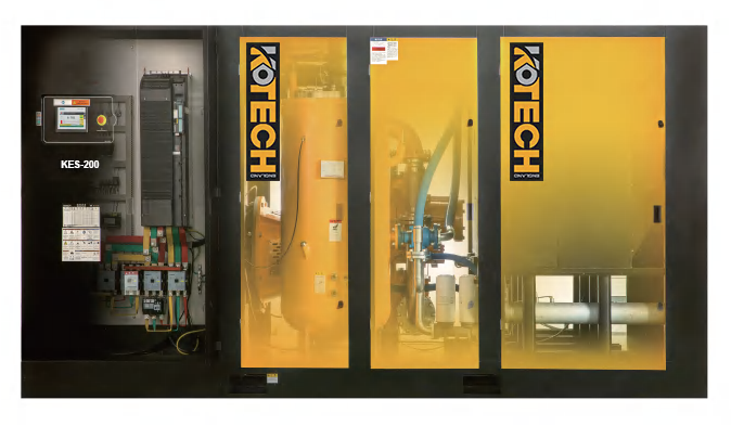 KES Series Industrial Air Compressor Interior
