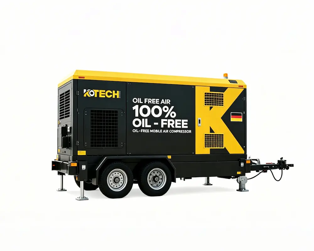 100% Oil Free Diesel Portable Air Compressor