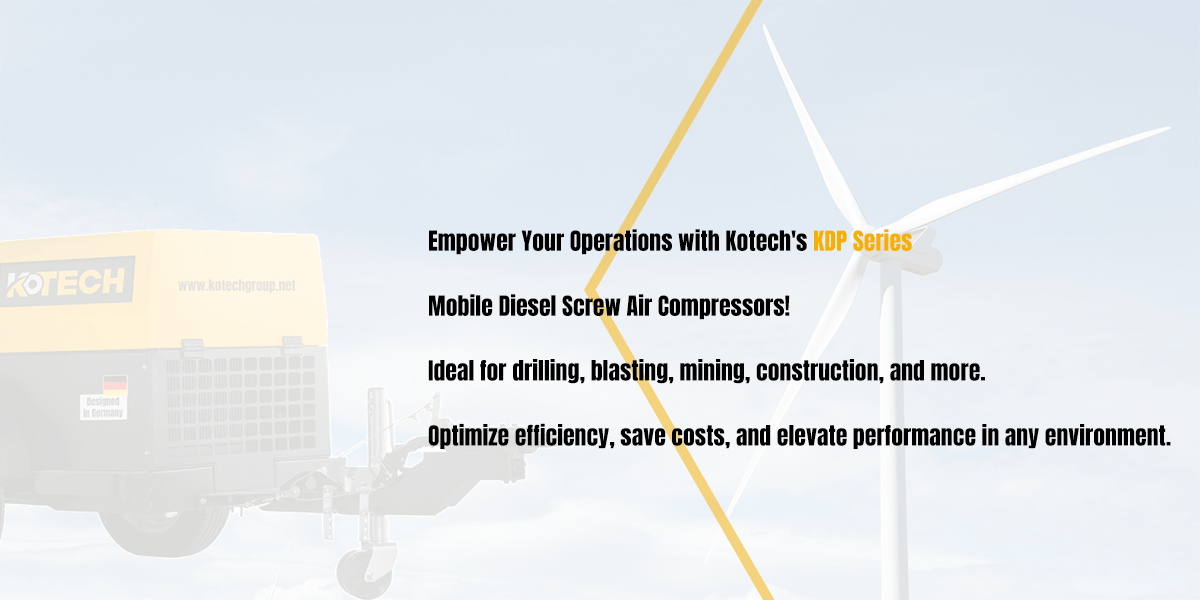 Choose the KDP Series Diesel Mobile Compressor