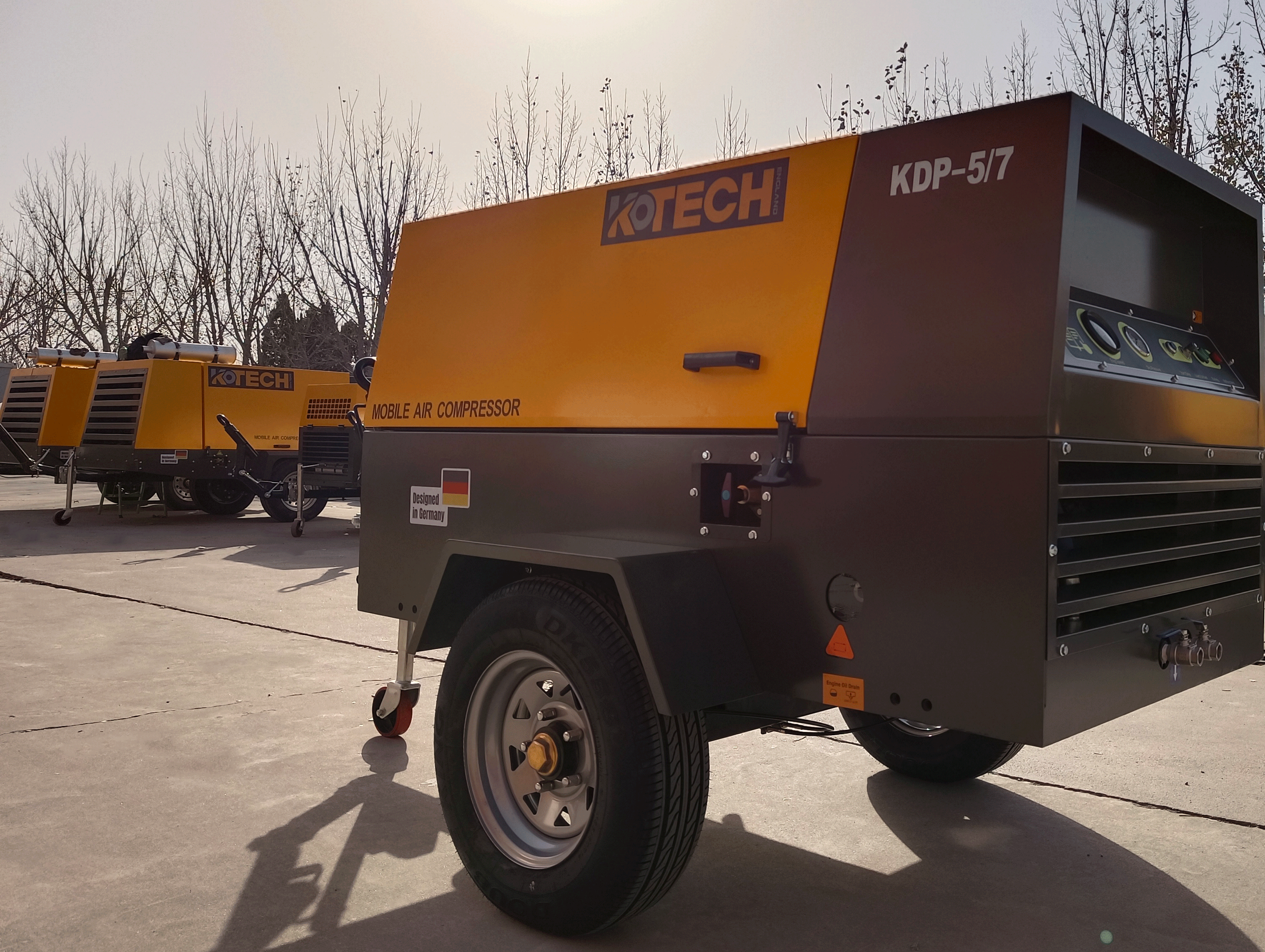 Kotech mobile air compressor KDP5-7 2