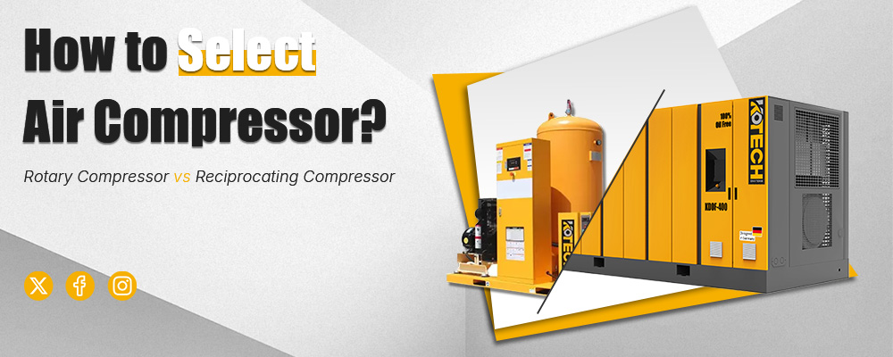 How to Select Air Compressor Rotary Compressor vs Reciprocating Compressor
