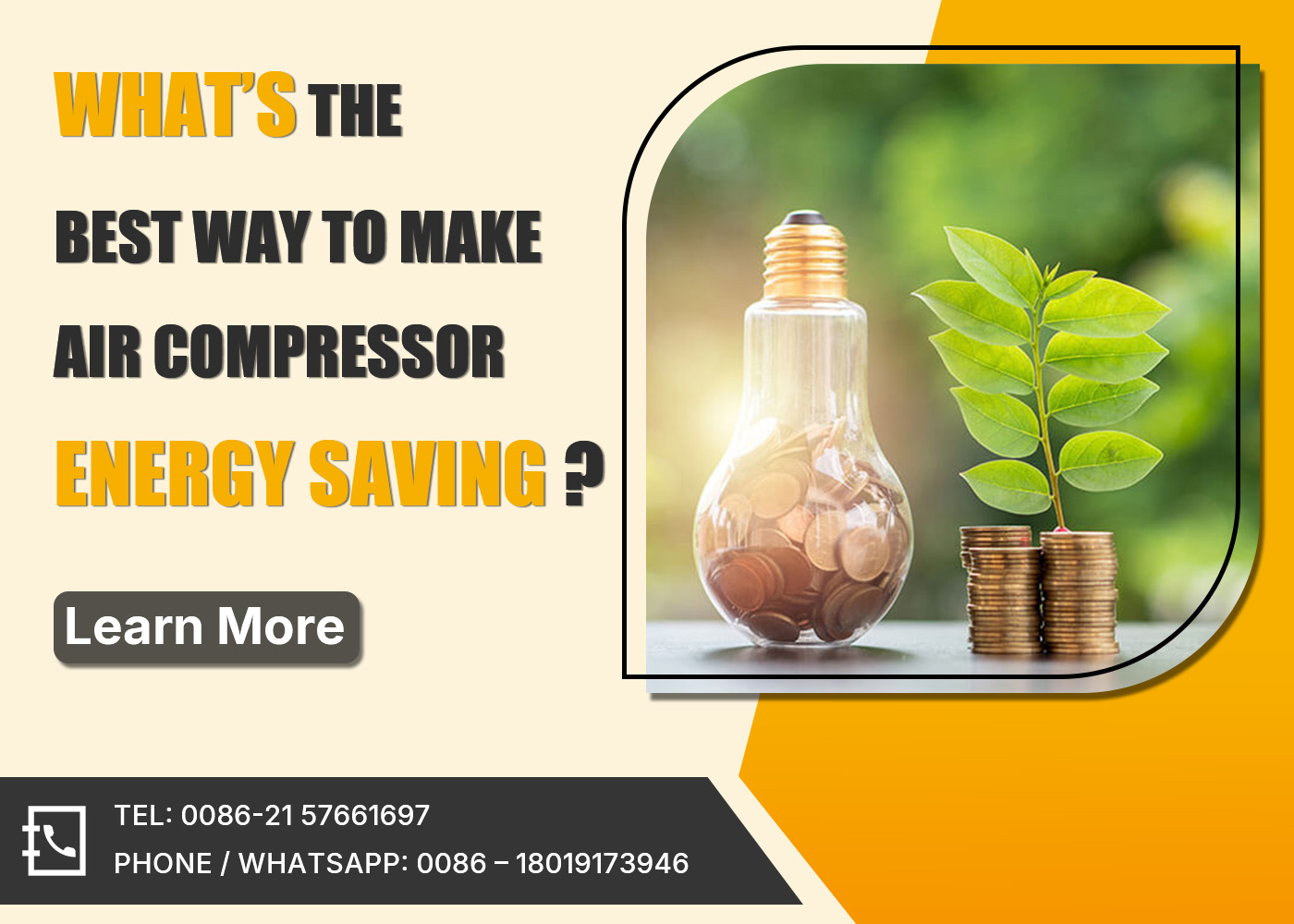 What’s the Best Way to Make Air Compressor Energy Saving