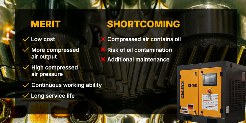 Advantages and disadvantages of oil filled air compressors
