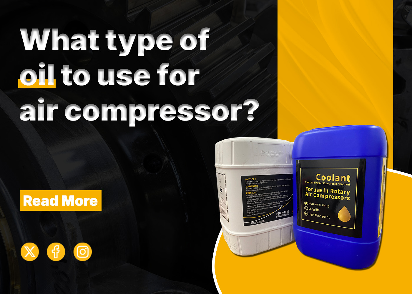 What type of oil to use for kotech compressor