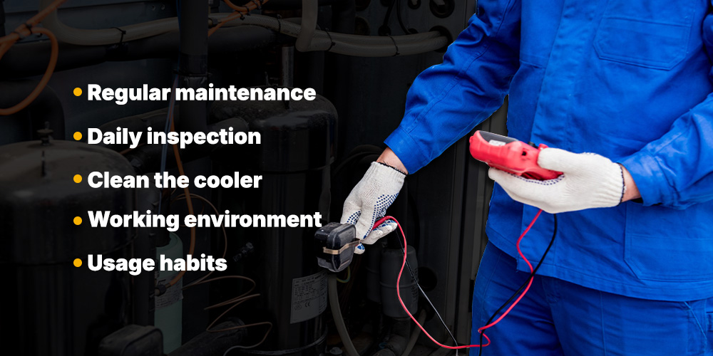 How to extend the air compressor life expectancy?