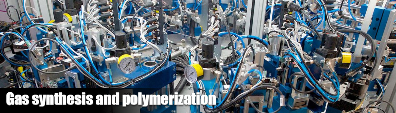 Gas synthesis and polymerization