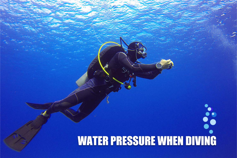 water pressure when diving