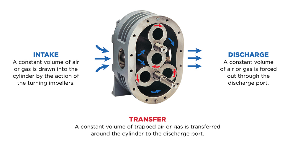 Roots blower working principle