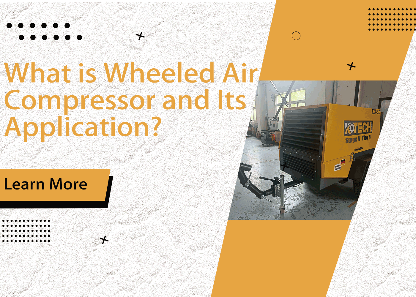 What is Wheeled Air Compressor and Its Application