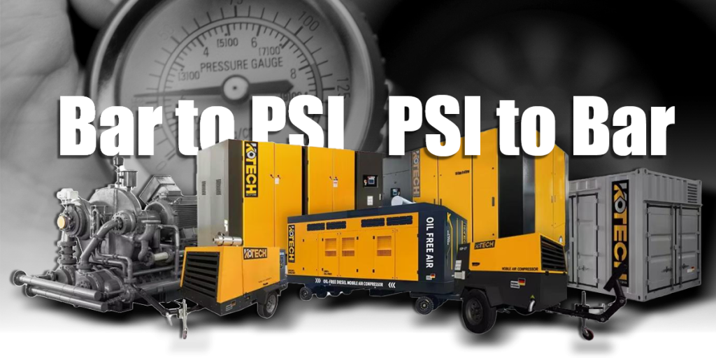 Bar to PSI VS. PSI to Bar