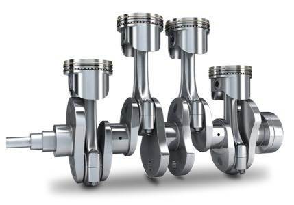 Crankshaft of piston compressor for ca