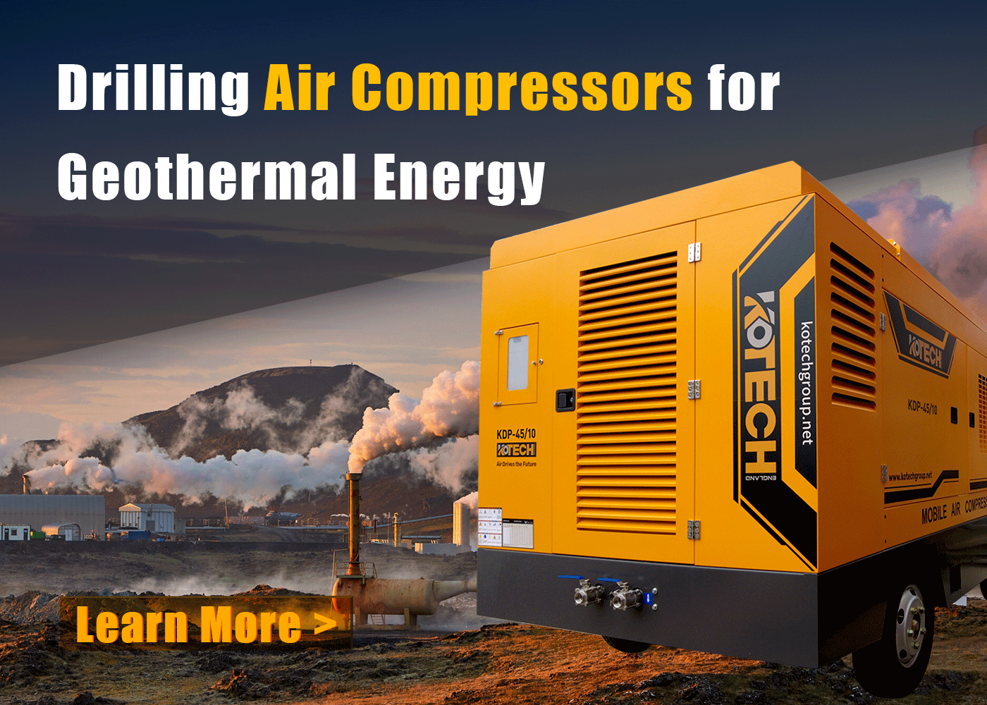 Drilling Air Compressors for Geothermal Energy