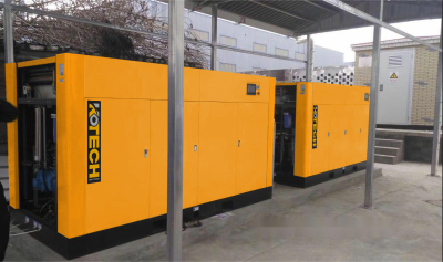 Kotech oil-free air compressor on site
