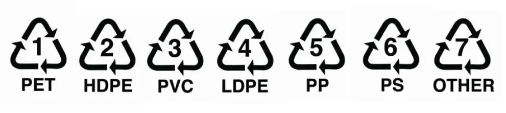 Plastic material marks