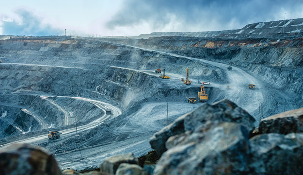 Open-pit mining operation