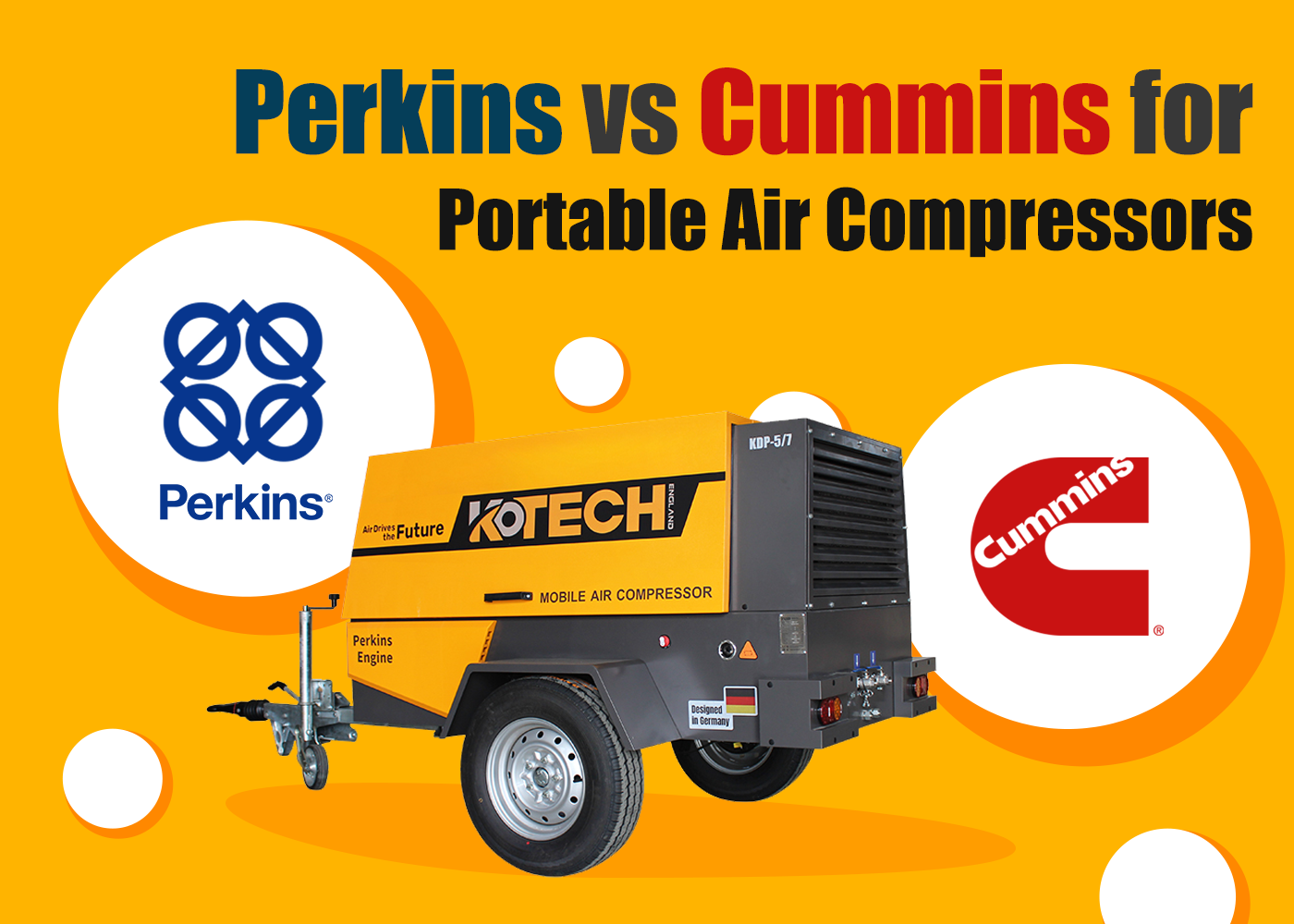 Perkins vs Cummins for Portable Air Compressors