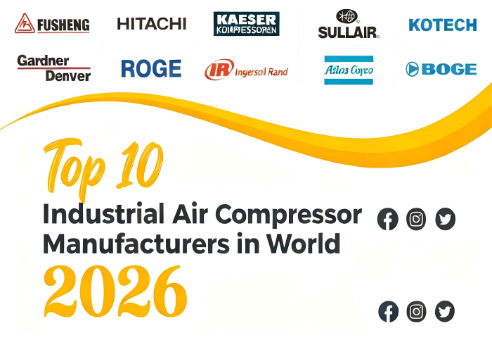 Top 10 Industrial Compressor Manufacturers in World 2026