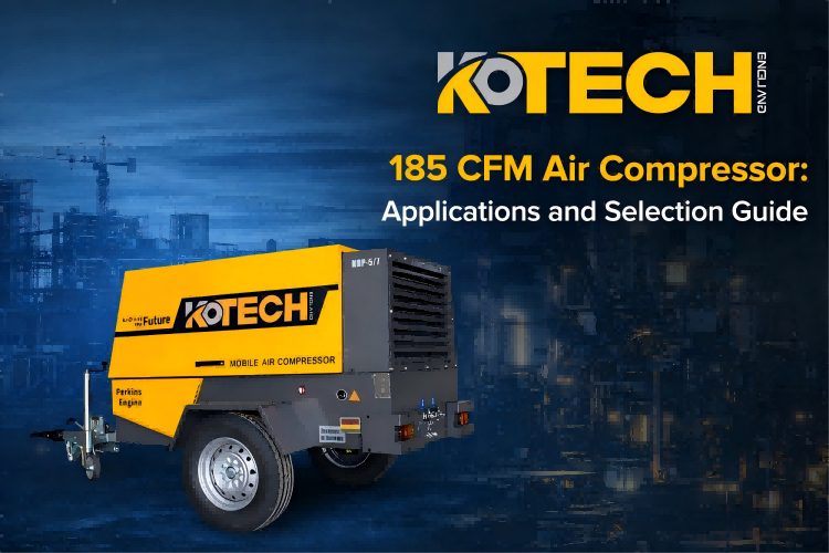 kotech 185 CFM air compressor Applications and Selection Guide